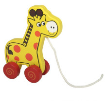 Tiere Spielzeug Wooden Pull-along Giraffe Spielzeug